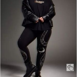 Torrid Black Celestial Print Leggings